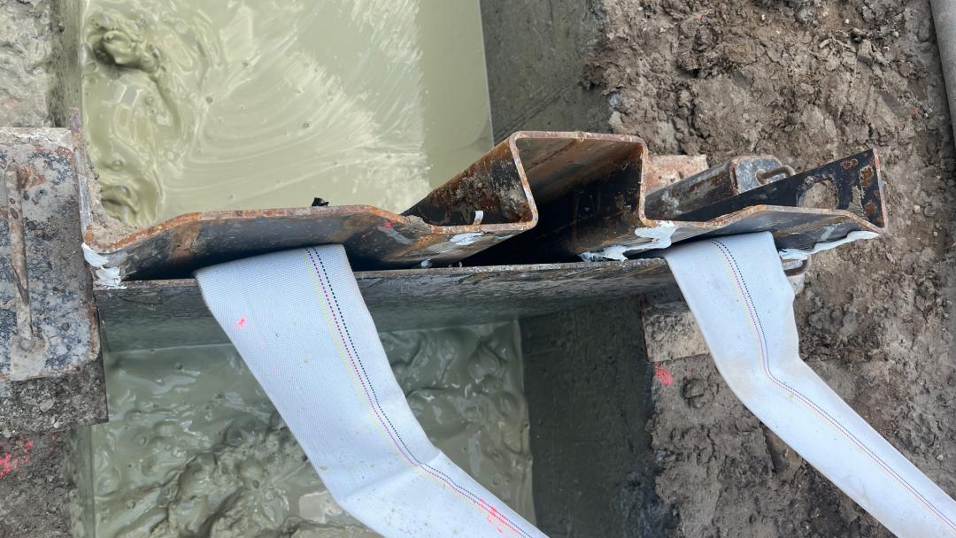 Foto einer Feuerwehrfuge von oben